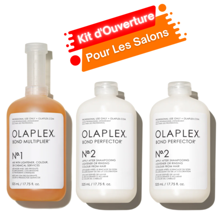 OLAPLEX Bond Multiplier N°1 et Bond Perfector N°2 – Kit d’Ouverture pour Salon